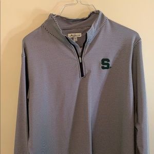 Peter millar Michigan State Q-Zip